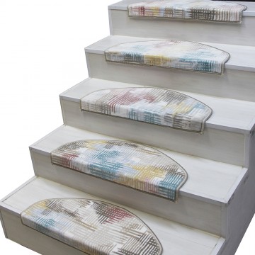 Baskılı ve Desenli Alınlıklı Basamak Paspası